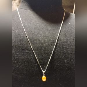 New sterling and real wild caught pearl necklace